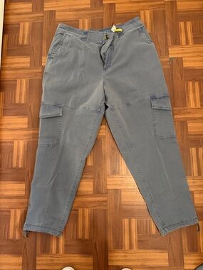 Sonoma Cropped Cargo Pants in Slate Blue